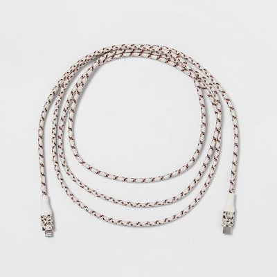 Lightning to USB-C Braided Cable - heyday™ Black 2 Lightning to USB-C Braided Cable - heyday™ Black - Image 2