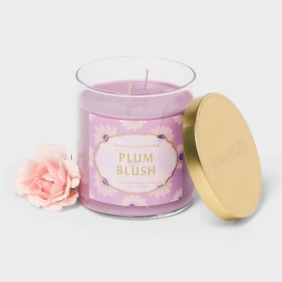 2-Wick 15.1oz Jar Candle Plum Blush - Opalhouse™ 2 2-Wick 15.1oz Jar Candle Plum Blush - Opalhouse™ - Image 2