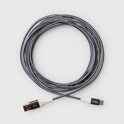 USB-C to USB-A Braided Cable - heyday™ Evergreen 2 USB-C to USB-A Braided Cable - heyday™ Evergreen - Image 2