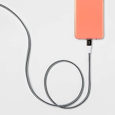 USB-C to USB-C Braided Cable - heyday™ Gunmetal 1 USB-C to USB-C Braided Cable - heyday™ Gunmetal