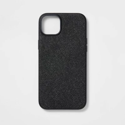 Apple iPhone 14 Plus Saffiano Case - heyday™ Black 3 Apple iPhone 14 Plus Saffiano Case - heyday™ Black - Image 3