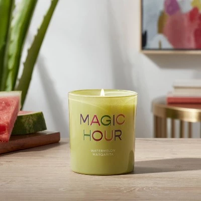 11oz Glass Watermelon Margarita Light Candle Green - Opalhouse™ 1 11oz Glass Watermelon Margarita Light Candle Green - Opalhouse™