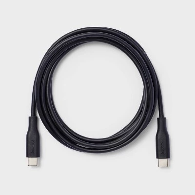6' USB-C to USB-C Round Cable - heyday™ Black 2 6' USB-C to USB-C Round Cable - heyday™ Black - Image 2