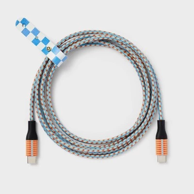 6' USB-C to USB-C Braided Cable - heyday™ with Maggie Thompson 2 6' USB-C to USB-C Braided Cable - heyday™ with Maggie Thompson - Image 2