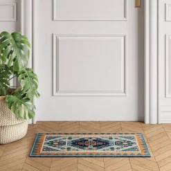 Buttercup Diamond Vintage Persian Woven Rug - Opalhouse™ Teal