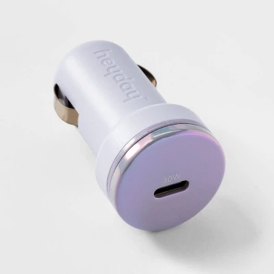 Single Port USB-C 30W Car Charger - heyday™ Light Purple 3 Single Port USB-C 30W Car Charger - heyday™ Light Purple - Image 3