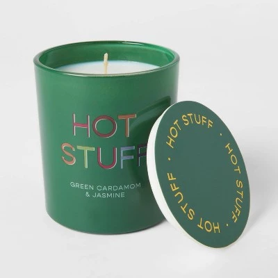 11oz Glass Cardamom & Jasmine Candle Green - Opalhouse™ 2 11oz Glass Cardamom & Jasmine Candle Green - Opalhouse™ - Image 2