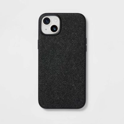 Apple iPhone 14 Plus Saffiano Case - heyday™ Black 1 Apple iPhone 14 Plus Saffiano Case - heyday™ Black