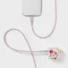 2-Port Wall Charger with 6' Lightning to USB-C Cable - heyday™ Floral