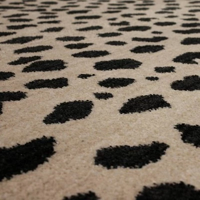 Daffodil Leopard Print Woven Rug - Threshold™ Blue 3 Daffodil Leopard Print Woven Rug - Threshold™ Blue - Image 3