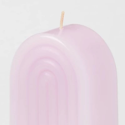 Shaped Pillar Candle Rainbow Lavender - Opalhouse™ 2 Shaped Pillar Candle Rainbow Lavender - Opalhouse™ - Image 2