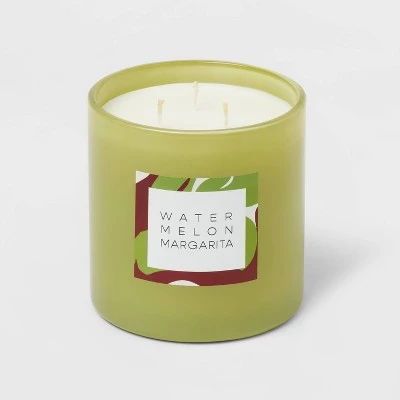 3-Wick 28oz Glass Watermelon Margarita Candle Light Green - Opalhouse™ 2 3-Wick 28oz Glass Watermelon Margarita Candle Light Green - Opalhouse™ - Image 2