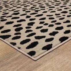 Daffodil Leopard Print Woven Rug - Threshold™ Blue
