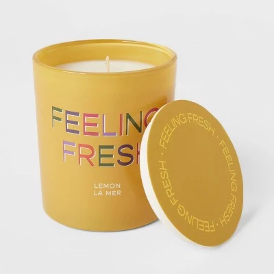 11oz Glass Lemon La Mer Candle Yellow - Opalhouse™ 2 11oz Glass Lemon La Mer Candle Yellow - Opalhouse™ - Image 2