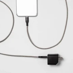 2-Port USB-A USB-C Wall Charger with 6 USB-C to USB-C Braided Cable - heyday™ Rose