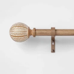 Carved Light Woodtone Ball Curtain Rod Natural - Opalhouse™ 6 Carved Light Woodtone Ball Curtain Rod Natural - Opalhouse™ -Heyday Sales Shop GUEST 7e070734 076e 44dc 94e6 de22767e0af4