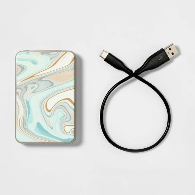 5000mAh Power Bank - heyday™ Pastel Marble 2 5000mAh Power Bank - heyday™ Pastel Marble - Image 2