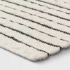 Striped Bath Rug White/Black - Opalhouse™