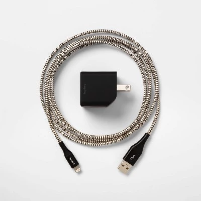 2-Port Wall Charger 15W USB-C & 5W USB-A (with 6' Lightning to USB-A Cable) - heyday™ Pink/rose Gold 2 2-Port Wall Charger 15W USB-C & 5W USB-A (with 6' Lightning to USB-A Cable) - heyday™ Pink/rose Gold - Image 2