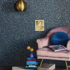 Celestial Peel & Stick Wallpaper Navy/Gold - Opalhouse™