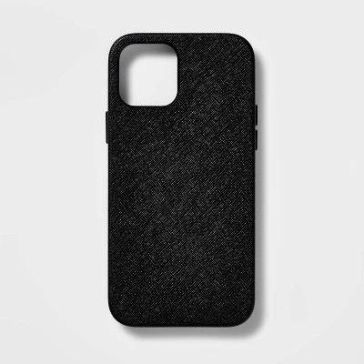 Apple iPhone 12/iPhone 12 Pro Case - heyday™ Black Saffiano 3 Apple iPhone 12/iPhone 12 Pro Case - heyday™ Black Saffiano - Image 3