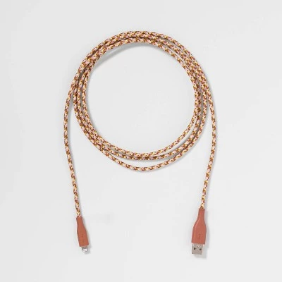 Lightning to USB-A Braided Cable - heyday™ Cedar Wood 2 Lightning to USB-A Braided Cable - heyday™ Cedar Wood - Image 2