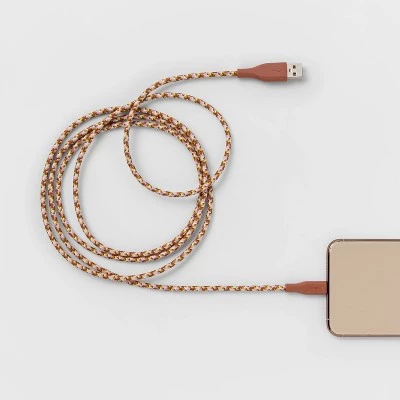 Lightning to USB-A Braided Cable - heyday™ Cedar Wood 1 Lightning to USB-A Braided Cable - heyday™ Cedar Wood