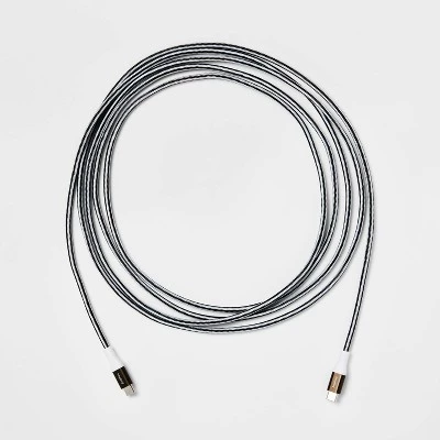 USB-C to USB-C Braided Cable - heyday™ Gunmetal 2 USB-C to USB-C Braided Cable - heyday™ Gunmetal - Image 2