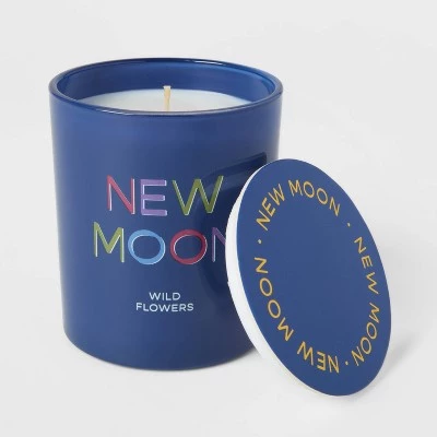 11oz Glass Wildflowers Candle Blue - Opalhouse™ 2 11oz Glass Wildflowers Candle Blue - Opalhouse™ - Image 2