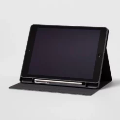 Apple iPad 9th Gen Case - heydayâ„¢ Black Saffiano