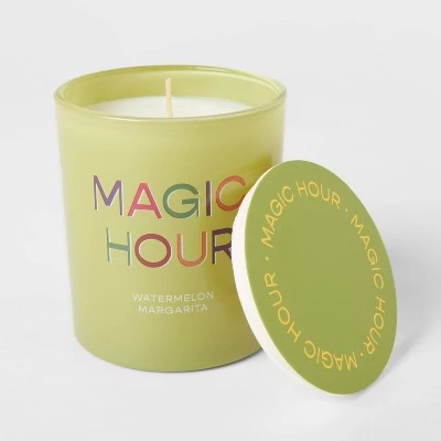 11oz Glass Watermelon Margarita Light Candle Green - Opalhouse™ 2 11oz Glass Watermelon Margarita Light Candle Green - Opalhouse™ - Image 2