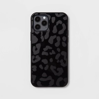 Apple iPhone 12/iPhone 12 Pro Case with MagSafe - heyday™ Black Leopard Print 1 Apple iPhone 12/iPhone 12 Pro Case with MagSafe - heyday™ Black Leopard Print