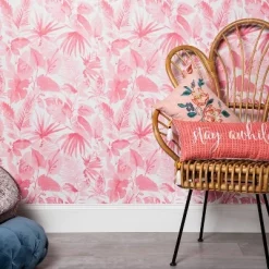 Tropical Leaves Peel & Stick Wallpaper Pink - Opalhouse™