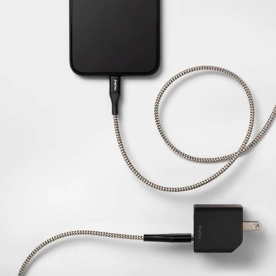 2-Port Wall Charger 15W USB-C & 5W USB-A (with 6' Lightning to USB-A Cable) - heyday™ Pink/rose Gold 1 2-Port Wall Charger 15W USB-C & 5W USB-A (with 6' Lightning to USB-A Cable) - heyday™ Pink/rose Gold